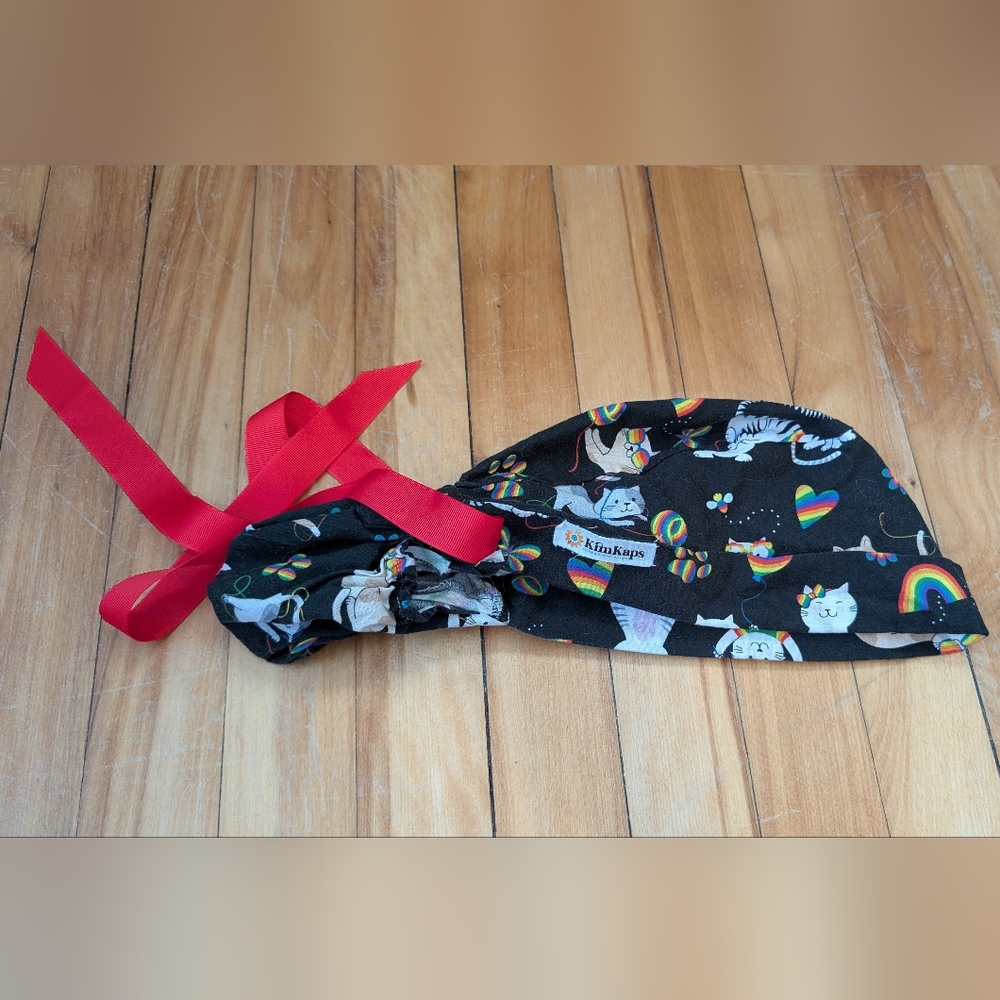 Black Cat and Rainbow Kids Hat